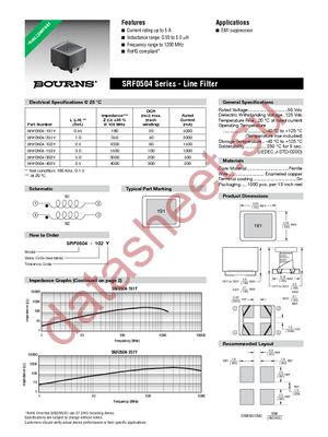 SRF0504-191Y datasheet  